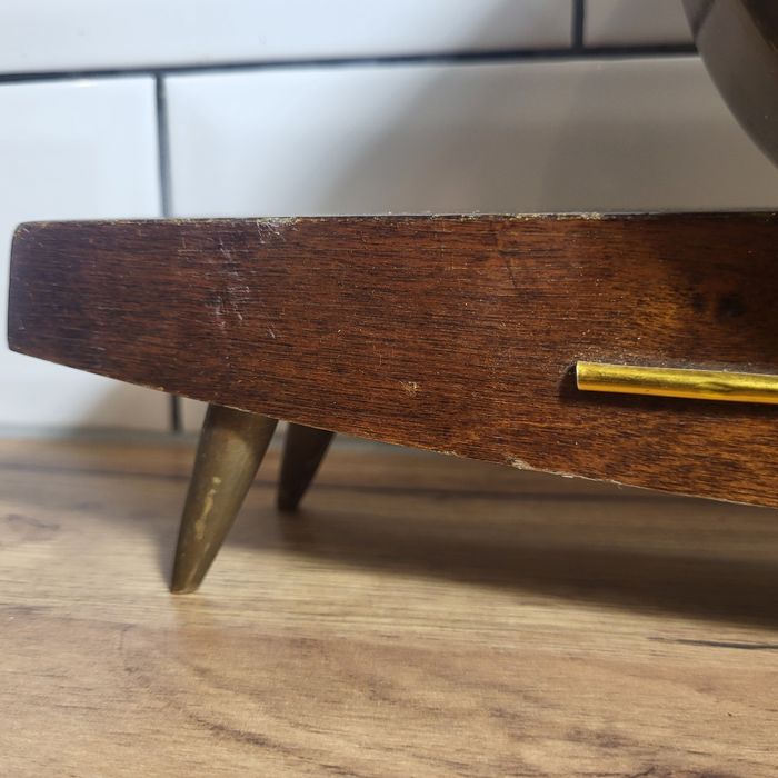 Zella-Mehis lata 60te modernistyczny zegar kominkowy 62