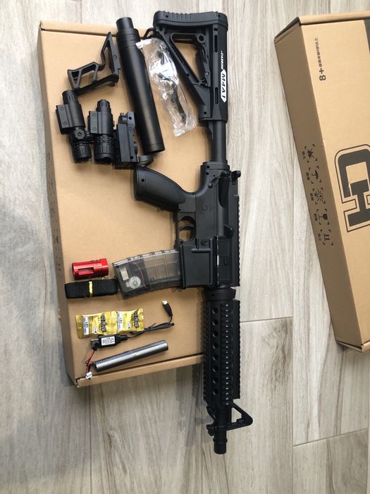 Профессиональный игрушечный автомат М4А1 на орбизах,PRO гель бластер