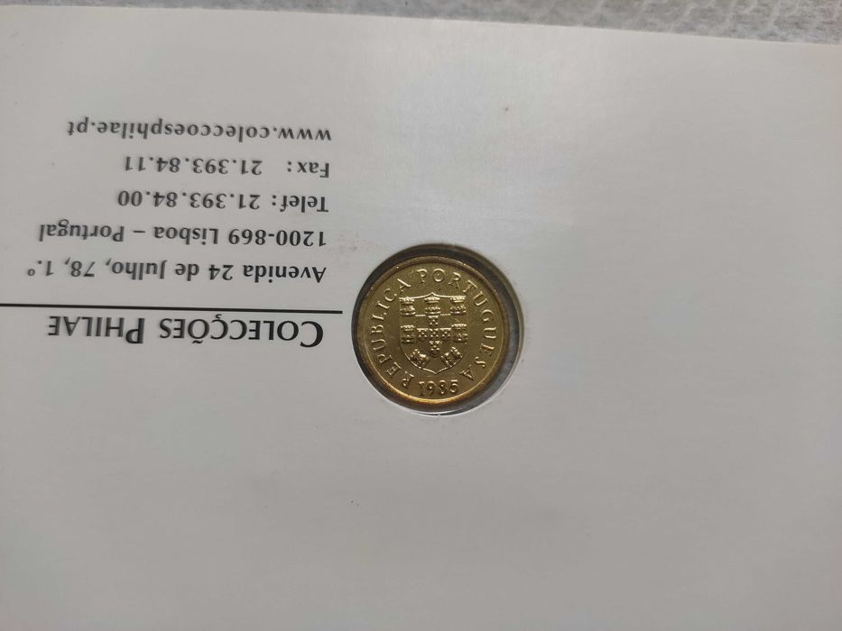 Última moeda do escudo 1$ - 1985