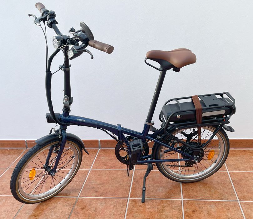 Bicicleta Elétrica dobrável c/ Acessórios (apenas 1 mês de uso)