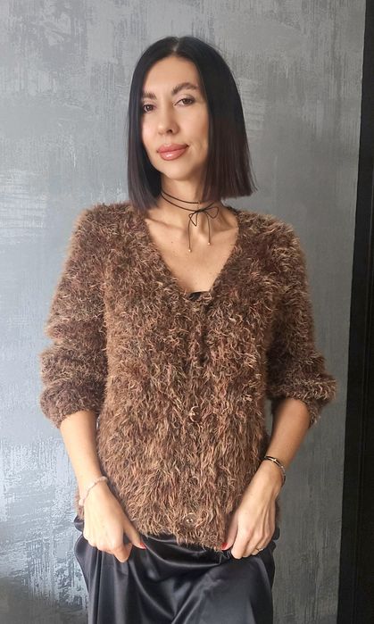 Пухнастий кардиган, ручна робота!