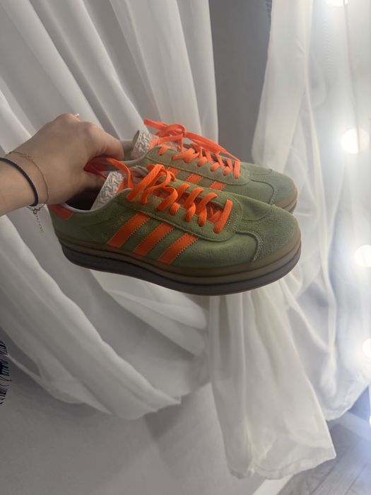 Кросівки жіночі оригінал Adidas Gazelle Bold Shoes Green 39 р