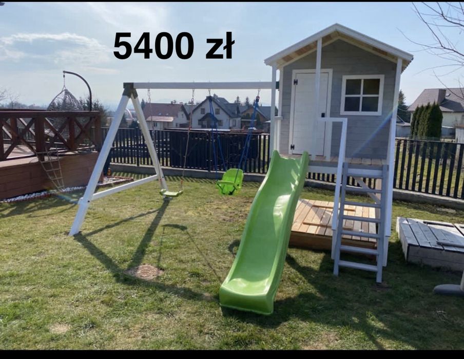 Domek dla dzieci ogrodowy do ogrodu plac zabaw