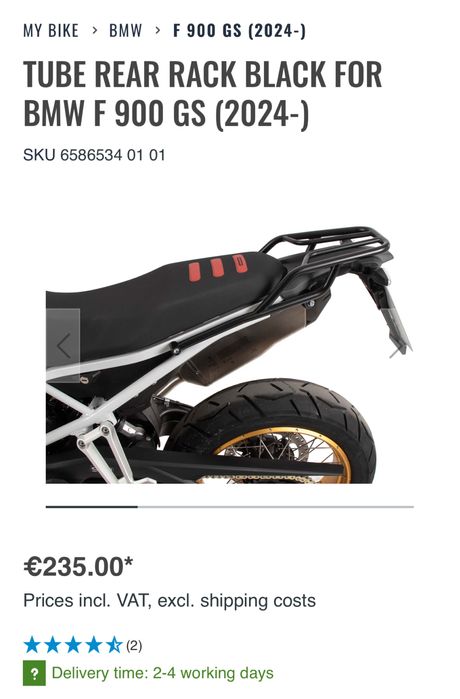 Suporte top case bmw gs900