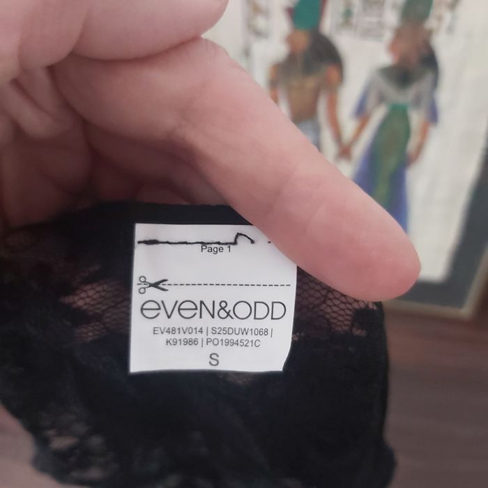 Figi damskie czarne S even&odd