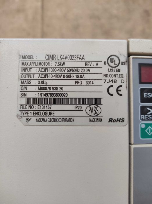 Ліфтові частотники,перетворювачі частоти,преобразователи частоты 7,5kw
