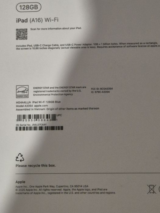 Продаж планшет Apple iPad A16 Wi  128 гб