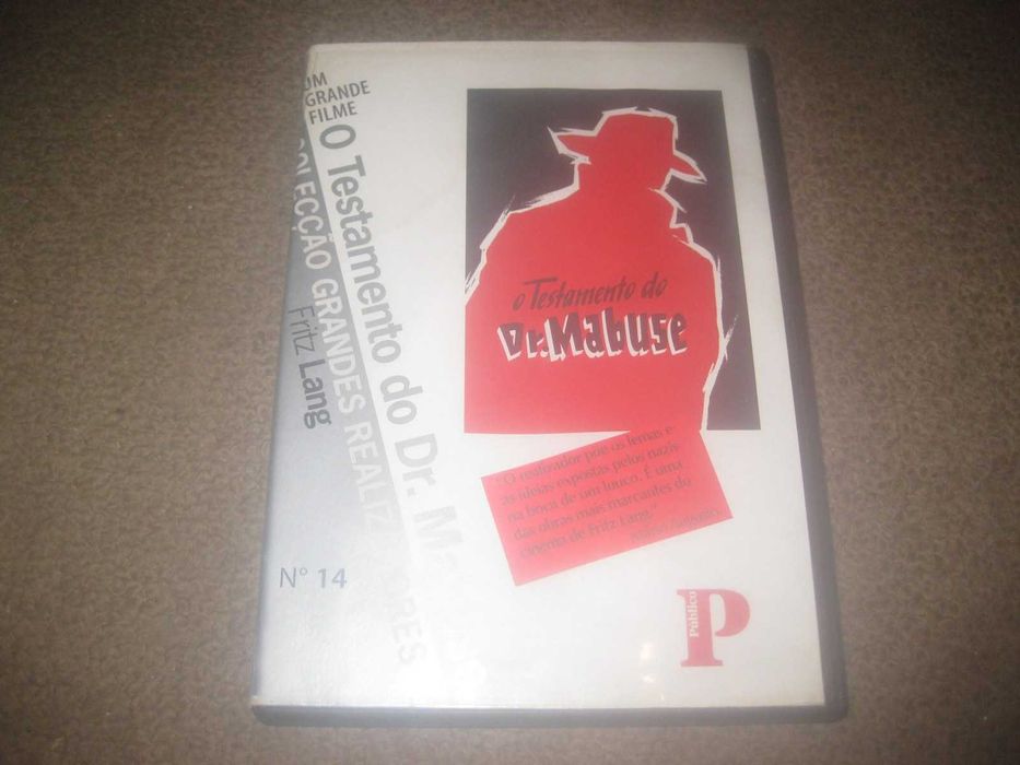 DVD "O Testamento do Dr. Mabuse" de Fritz Lang