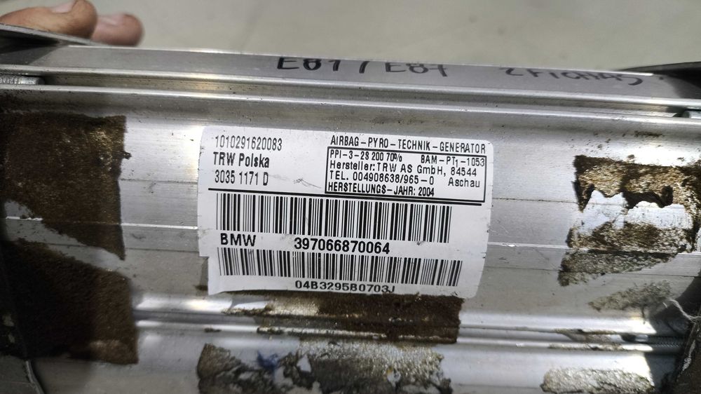 Airbag Tablier BMW Serie 1 (E81/E81/E87/E88) 2 Fichas 3970.6687.0064