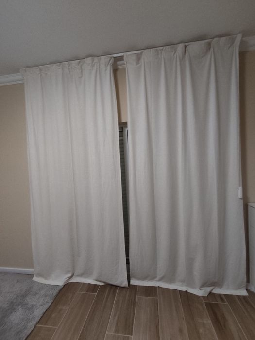 Cortinado franzido para calha ou varão