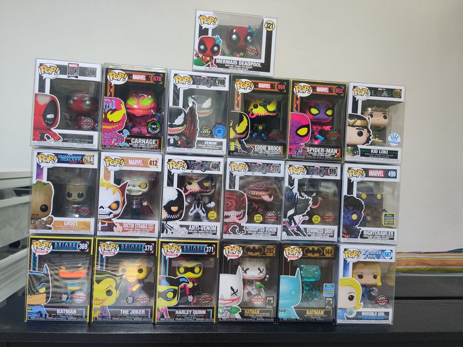 Funko Pop Marvel e DC
