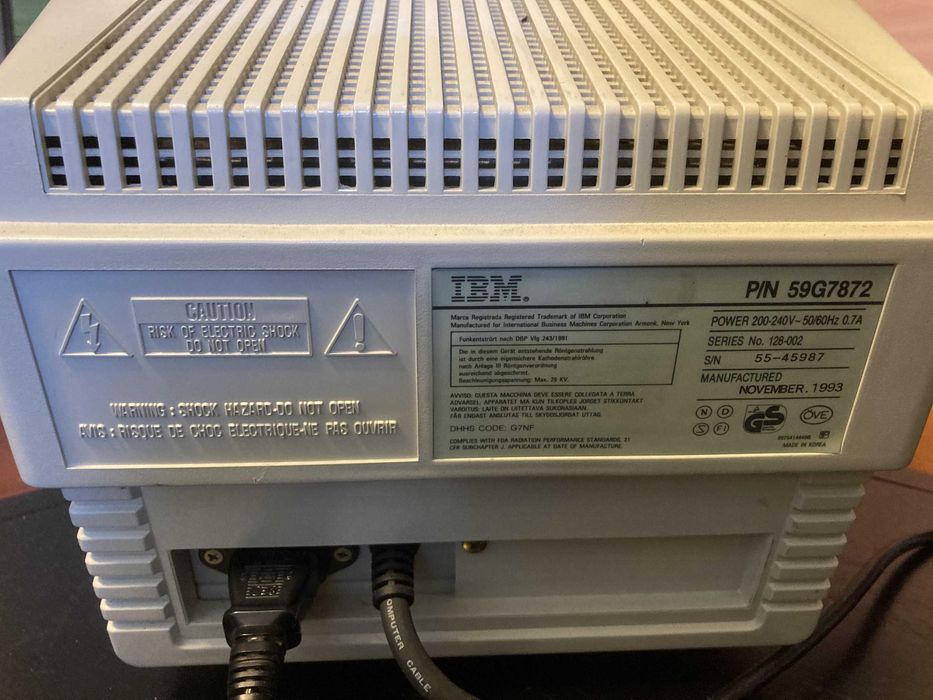 Monitor IBM PS1 59G7872 Series 128-00264283780821250123