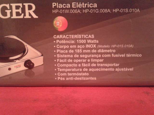 Placa elétrica nova/ fogão portatil