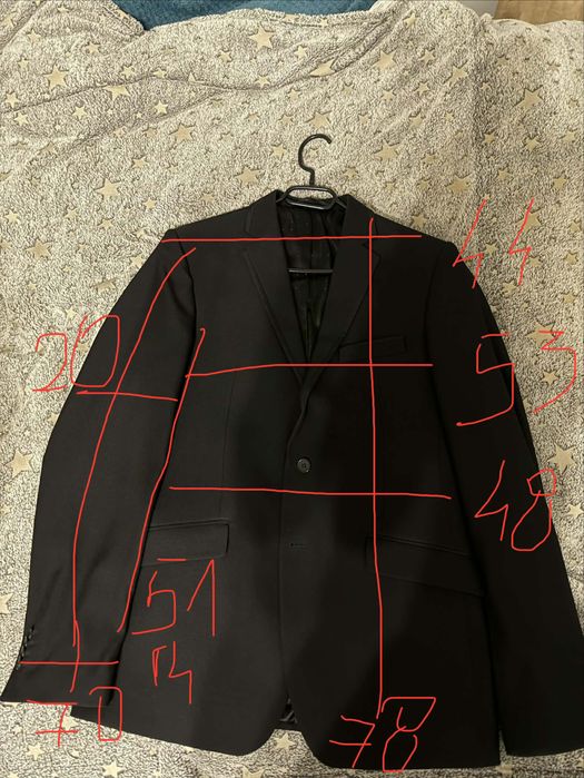 Czarny garnitur w stanie idealnym