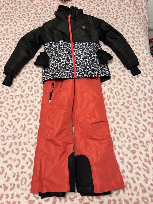 Лижний термо-комбінезон, фліска, рукавиці 134-140 см