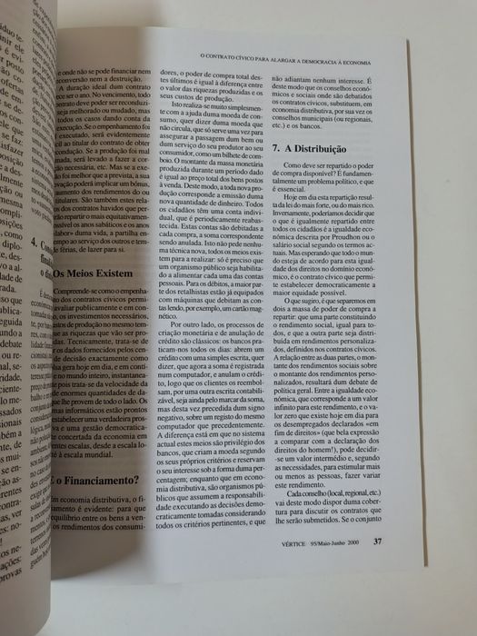 Revista Vértice, n° 95

Maio - Junho 2000