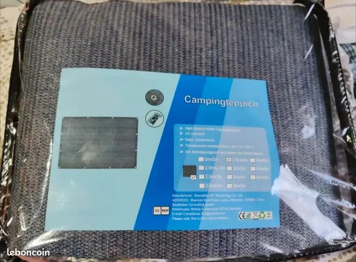 Tapete de camping resistente 250x400cm