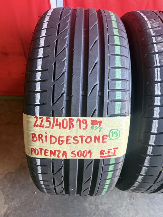 Pneus RFT 225/40/19 +255/35/19 Bridgestone todos Iguais Impecaveis