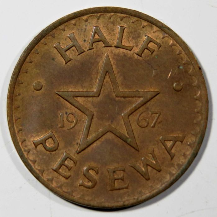 Gana - Half Pesewa 1967 - Bela