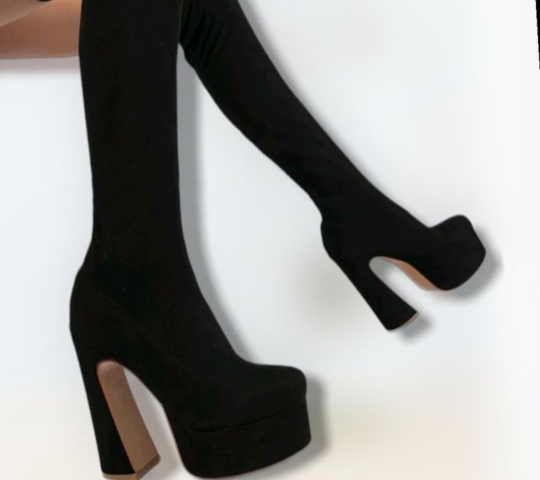Buty, kozaki damskie wsuwane