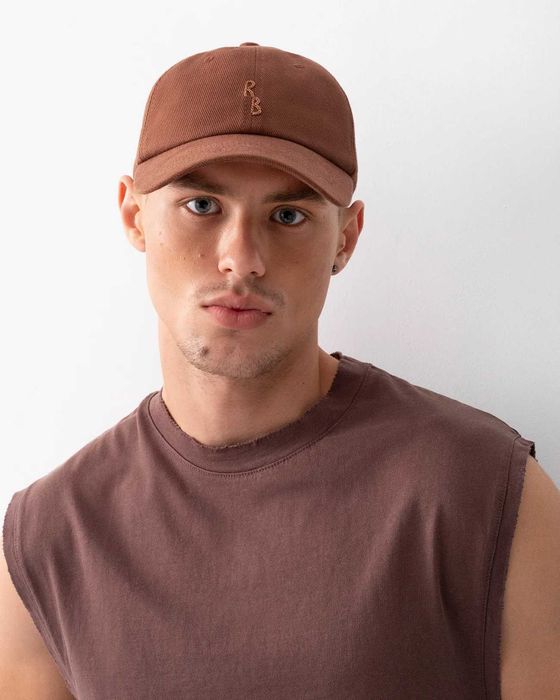 бейсболка RUSLAN BAGINSKIY Logo-embroidered Baseball Cap brown