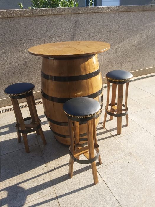 Barris bares-mesas / Pipos bares-mesas / Barris madeira /Decoração