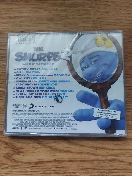 Smurfs Smerfy 2 CD Soundtrack Muzyka z filmu Folia Spears