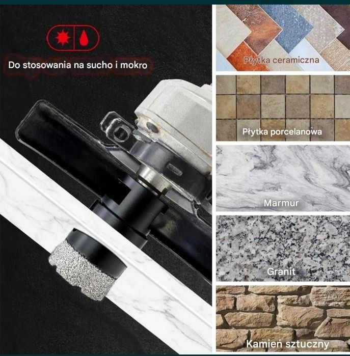 DT-DIATOOL Wiertło diamentowe Vacuum brazed 12mm M14 otwornica