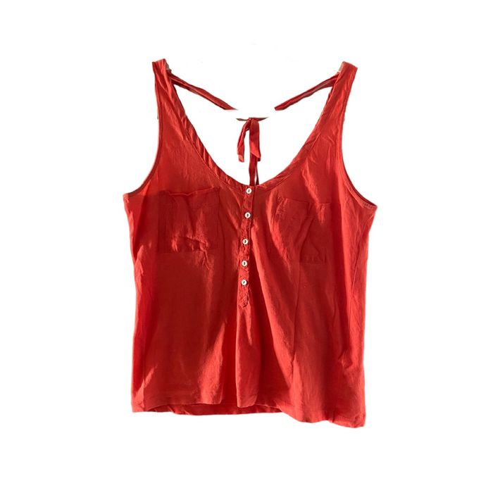Top Massimo dutti laranja cherry tam S