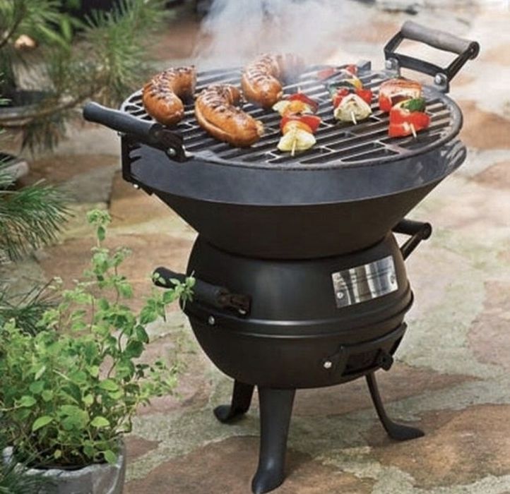 Grill żeliwny kociołek