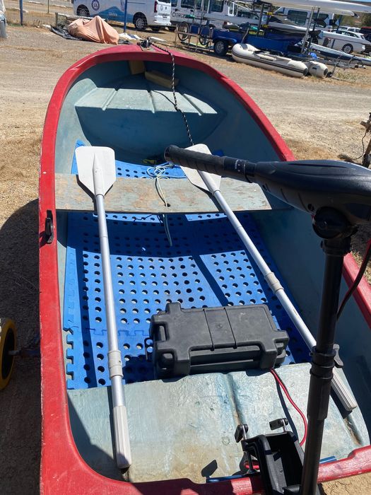 Barco pequeno Dingy fibra com Atrelado