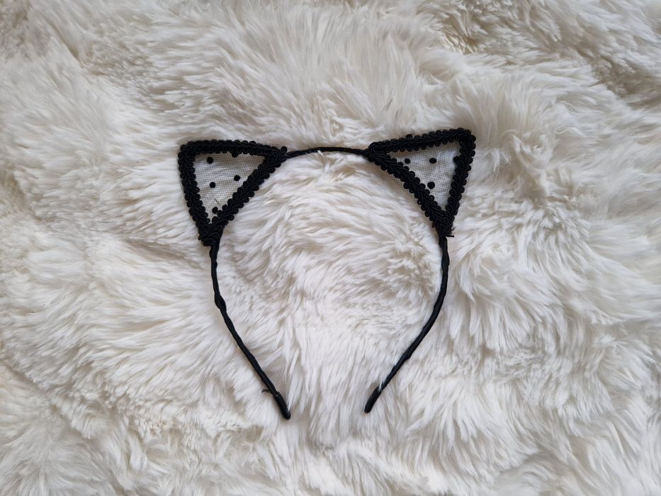 Opaska na głowę uszy kota uszy kotka