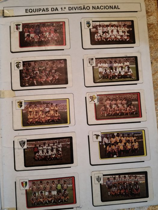 Caderneta de futebol época 1988/89