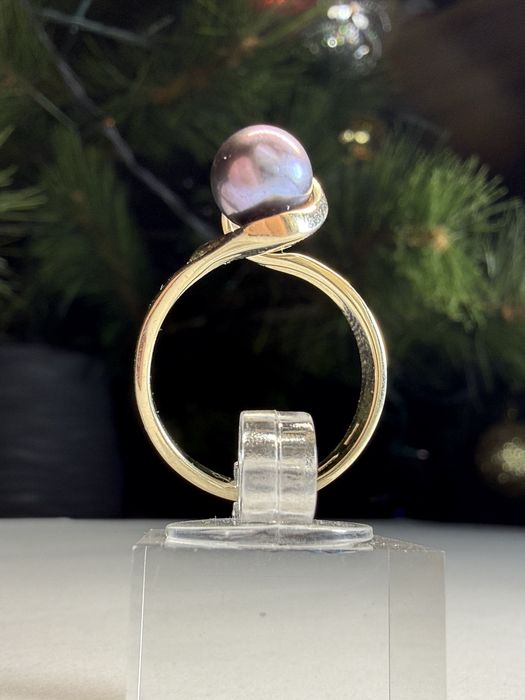 Каблучка з білого золота та діамантами Кольцо колечко белое золото