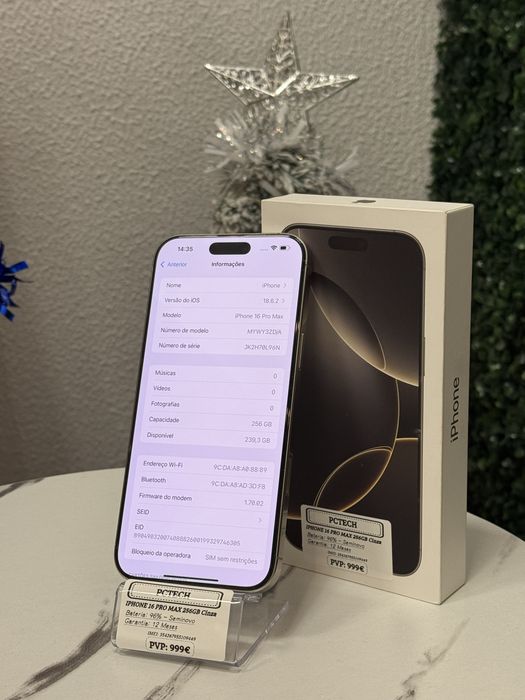 Iphone 16 Pro Max 256Gb Natural Titanium - Como Novo