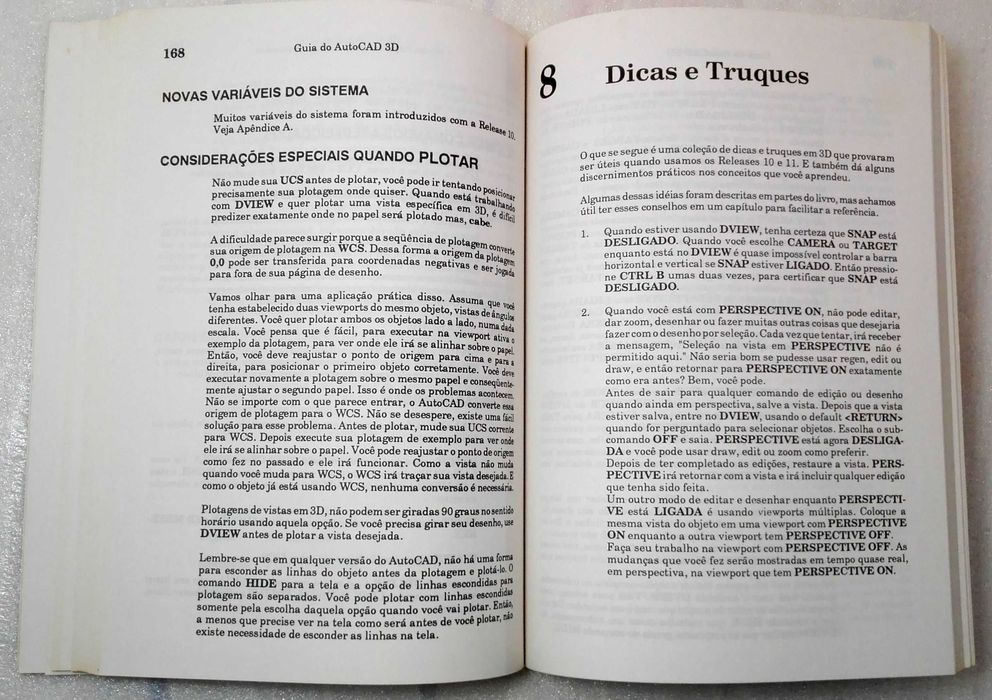Livro Guia do AutoCAD 3D Release 10 e 11