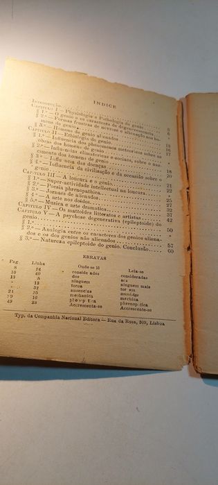A Loucura e o Genio - Julio Arthur Lopes Cardoso (1890)