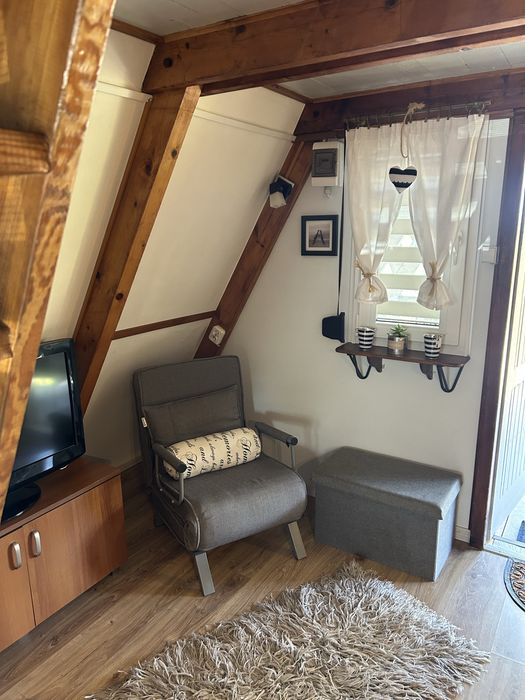 Domek nad jeziorem Symsar -Warmia i Mazury prywatny pomost łódka kajak