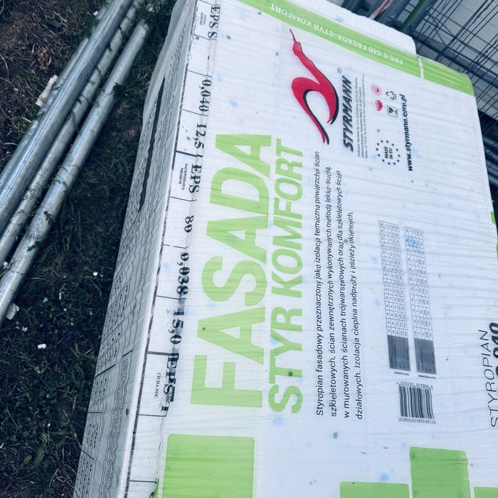 Styropian EPS S 040 FASADA-STYR KOMFORT 15 cm grubość
