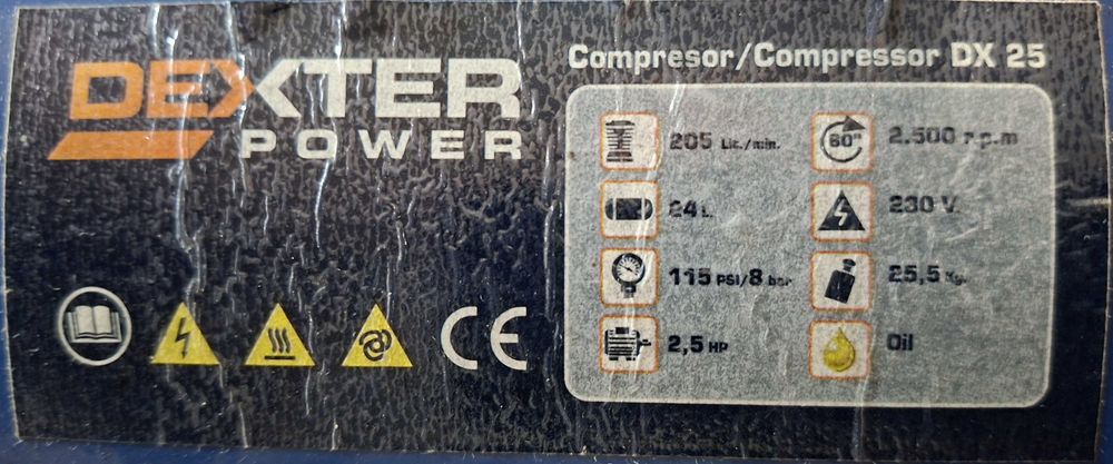Peças para Compressor Dexter DX25