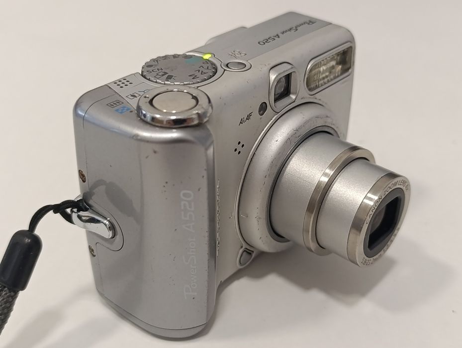 Aparat cyfrowy CANON A520 PowerShot vintage WIZJER MANUAL y2k 4mpx CCD