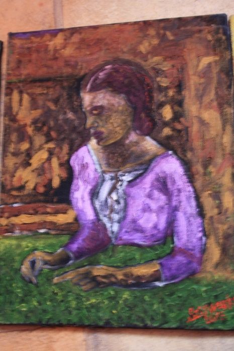 Obrazy olejne plotno -Grube Plamy