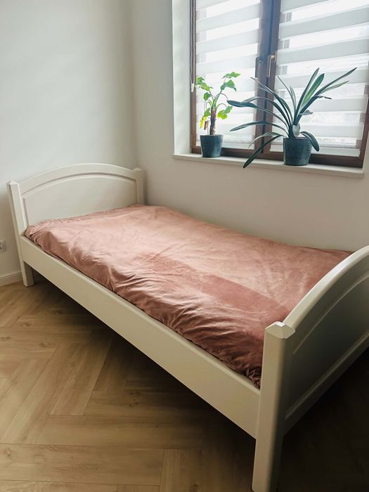 Łóżko drewniane dębowe robione na zamówienie wymiary 100x200cm bardzo solidne
