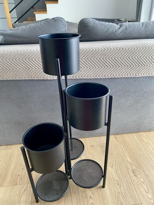 Kwietnik loft 80 cm metalowy Agata Meble