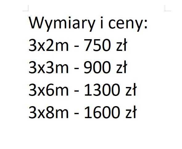 NOWA*wysyłka woliera klatka wybieg 3x4, 3x6 8 dla kur kurnik zwierząt