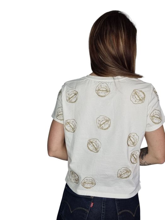 Biały T-shirt guess rozmiar uniwersalny od s do l