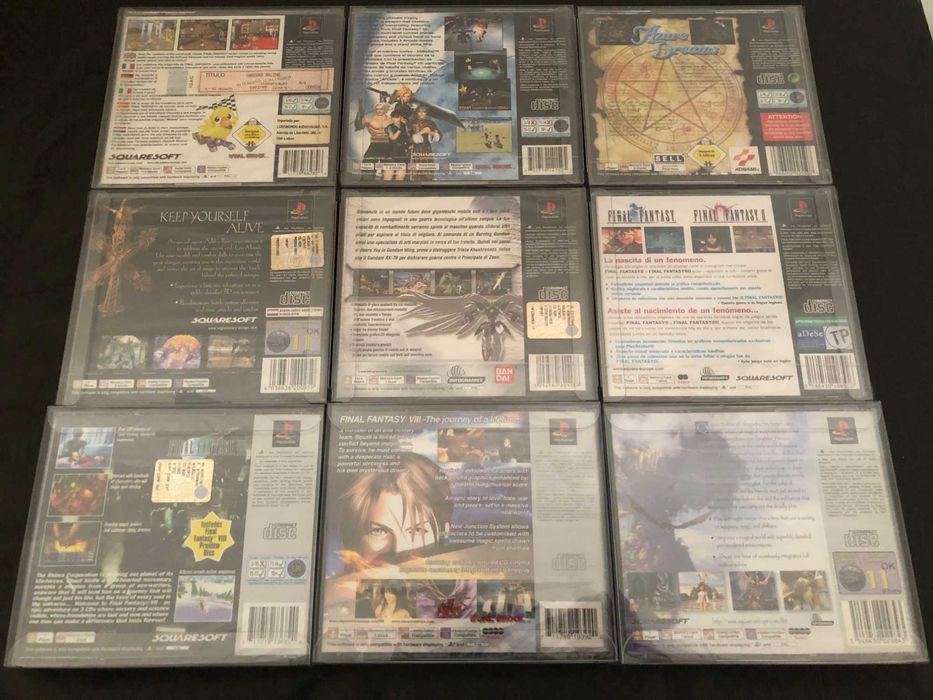 Jogos NOVO / SELADO PS1 PSX Playstation Final Fantasy 7 8 9 IX Origins