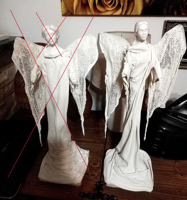 Anioł rękodzieło 50 cm