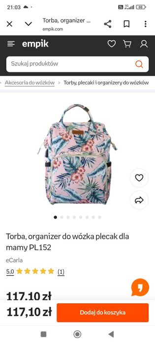 Plecak dla mamy i dziecka