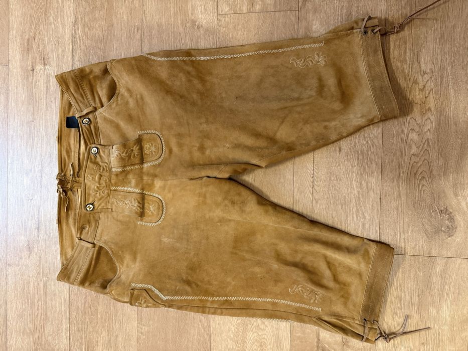 Męskie spodnie bawarskie - Lederhosen